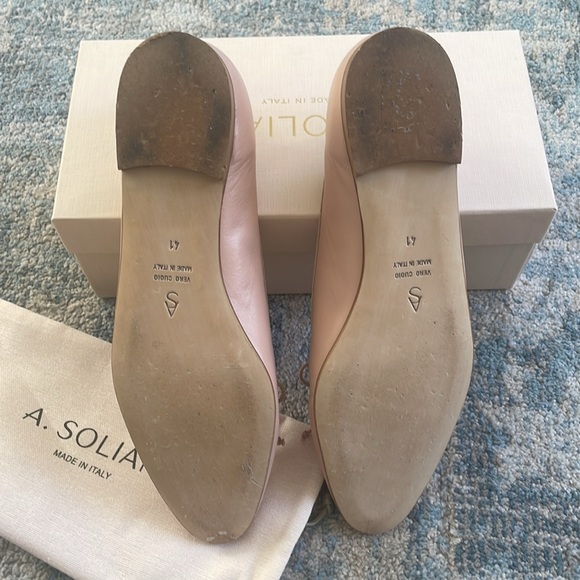 A Soliani Como Ballet Flats in Blossom (Pale Pink) size 41 - Picture 2 of 6